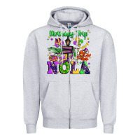 Heather Grey birthday trip nola Zipper Hoodie - JahusDesignShop