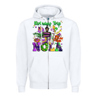 White birthday trip nola Zipper Hoodie - JahusDesignShop