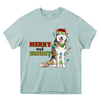 Arona Merry And Bright Husky Heavy Core Tee - RanaPortraitStore