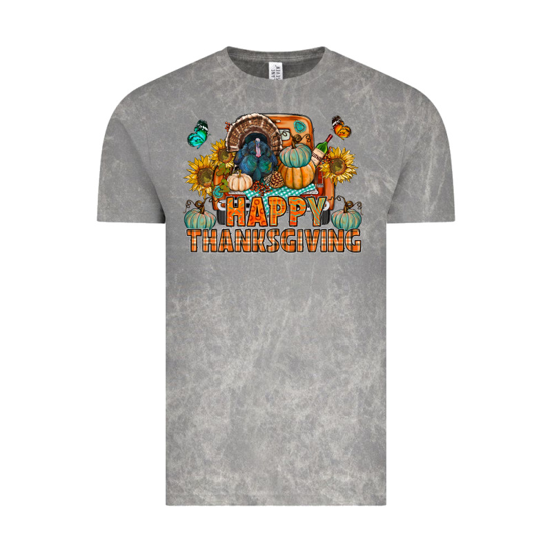 Happy Thanksgiving With Truck Bbs Vintage Tee by BundleAndBundleShop | Teevron
