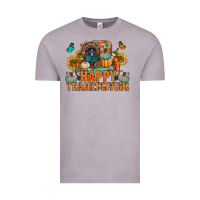 Vintage Zinc happy thanksgiving with truck bbs Vintage Tee - BundleAndBundleShop