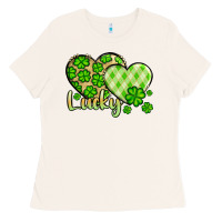 Bone St. Patrick's Lucky hearts Ladies Tee - OliviaCreatesArt