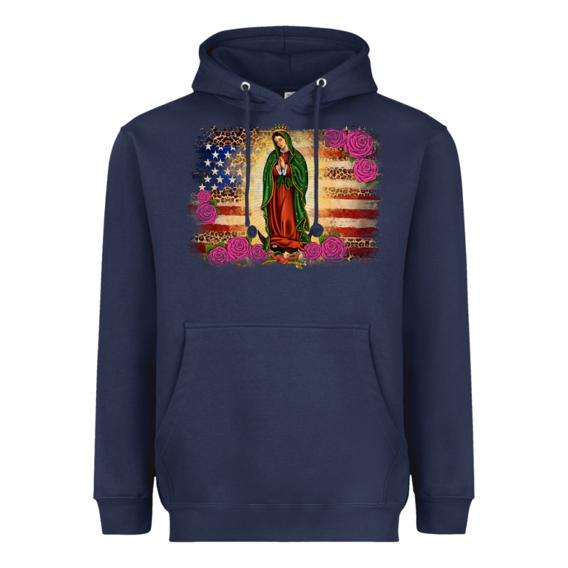 America Our Lady Of Guadalupe Heavyweight Hoodie by JahusDesignShop | Teevron