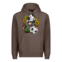Coffee soccer gnome Premium Hoodie - RacoonDesign