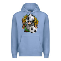 Colony Blue soccer gnome Premium Hoodie - RacoonDesign