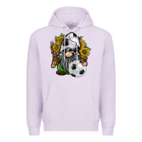 Lilac soccer gnome Premium Hoodie - RacoonDesign