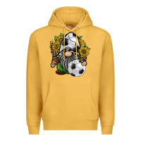 Mustard soccer gnome Premium Hoodie - RacoonDesign
