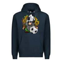 Navy soccer gnome Premium Hoodie - RacoonDesign