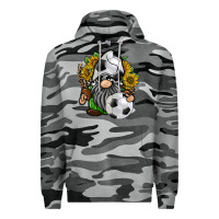 Slate Camo soccer gnome Premium Hoodie - RacoonDesign