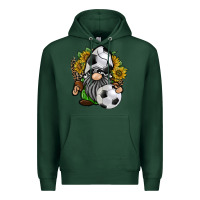 Sports Green soccer gnome Premium Hoodie - RacoonDesign