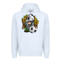 White soccer gnome Premium Hoodie - RacoonDesign