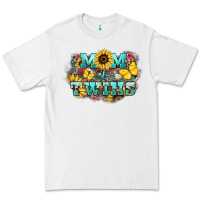 Mom Of Twins Sunflower Mothers Day Premium Tee | Teevron