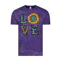 Cloud Purple sunflower love Vintage Tee - RanaPortraitStore