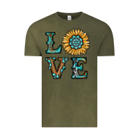 Vintage Olive sunflower love Vintage Tee - RanaPortraitStore