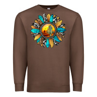 Chestnut sunset sunflower Premium Sweatshirt - JahusDesignShop