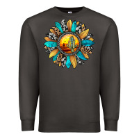 Smoke sunset sunflower Premium Sweatshirt - JahusDesignShop