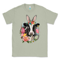 Matcha Happy Easter Cow Easter Day Classic Tee - CowGirlArtShop