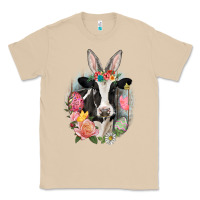 Mushroom Happy Easter Cow Easter Day Classic Tee - CowGirlArtShop