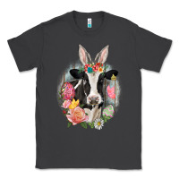 Smoke Happy Easter Cow Easter Day Classic Tee - CowGirlArtShop