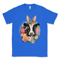 True Royal Happy Easter Cow Easter Day Classic Tee - CowGirlArtShop