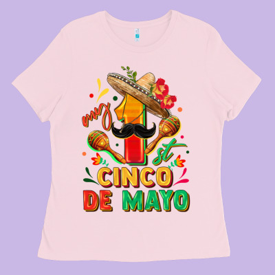 My First Cinco De Mayo Ladies Tee Designed By Fadigitalartstudio