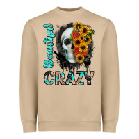 Mushroom beautiful crazy skull Heavyweight Sweatshirt - JahusDesignShop