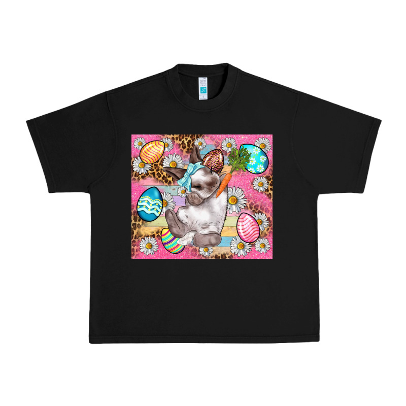 Easter Bunny And Egg With Leopard Pattern Tumbler Urban Heavy Tee by BundleAndBundleShop | Teevron