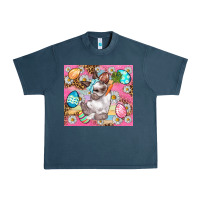 Midnight Navy Easter Bunny And Egg With Leopard Pattern Tumbler Urban Heavy Tee - BundleAndBundleShop