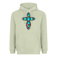 Matcha gemstone cross Heavyweight Hoodie - JahusDesignShop
