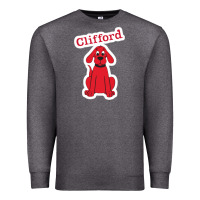 Charcoal Heather clifford the big red dog 98093899 Premium Sweatshirt - linhVisuals