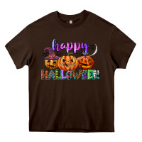 Chocolate Brown happy halloween Heavy Core Tee - CowGirlArtShop