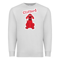 Dove Grey clifford the big red dog 98093899 Premium Sweatshirt - linhVisuals