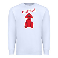 White clifford the big red dog 98093899 Premium Sweatshirt - linhVisuals