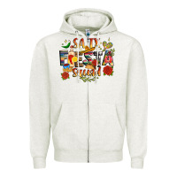 Oatmeal Heather fiesta squad Zipper Hoodie - JahusDesignShop