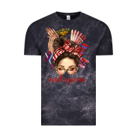 Cloud Black nail queen messy bun with crown bbs Vintage Tee - BundleAndBundleShop