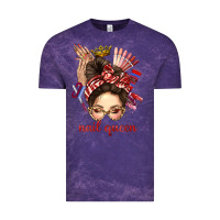 Cloud Purple nail queen messy bun with crown bbs Vintage Tee - BundleAndBundleShop