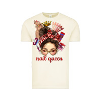 Vintage Arctic nail queen messy bun with crown bbs Vintage Tee - BundleAndBundleShop