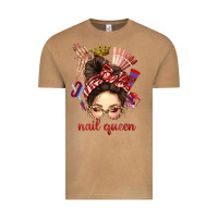 Vintage Camel nail queen messy bun with crown bbs Vintage Tee - BundleAndBundleShop