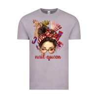 Vintage Zinc nail queen messy bun with crown bbs Vintage Tee - BundleAndBundleShop