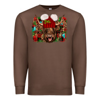 Chestnut highland cow christmas Premium Sweatshirt - JahusDesignShop