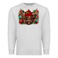 Dove Grey highland cow christmas Premium Sweatshirt - JahusDesignShop