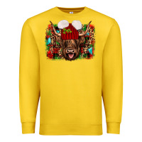 Lemon highland cow christmas Premium Sweatshirt - JahusDesignShop