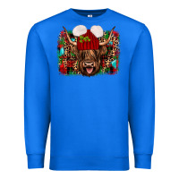 True Royal highland cow christmas Premium Sweatshirt - JahusDesignShop