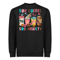 Black half teacher half coffee Heavyweight Sweatshirt - JahusDesignShop