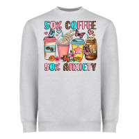 Half Teacher Half Coffee Heavyweight Sweatshirt | Teevron