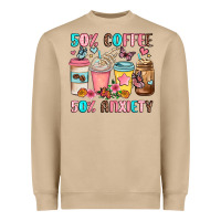 Mushroom half teacher half coffee Heavyweight Sweatshirt - JahusDesignShop