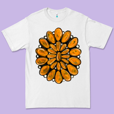 Orange Gemstone Premium Tee Designed By Ranaportraitstore