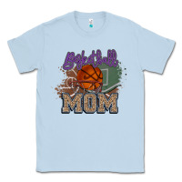 Dusty Blue Basketball Mom Classic Tee - HowdyJamesFarm