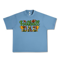 Pebble Blue Football Dad Urban Heavy Tee - BundleAndBundleShop