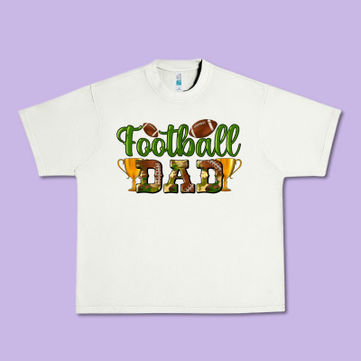 Football Dad Urban Heavy Tee Designed By Bundleandbundleshop